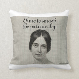 Feministische Vintage die de patriarchie verpest Kussen