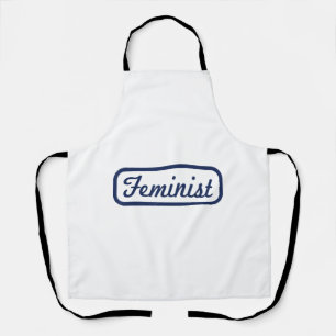 Feministische Vrouw Kracht Vintage T-shirt Tee Cad Schort
