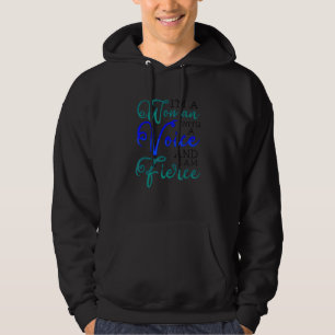 Feministische Vrouw Met Een Stem Ik Ben Fel Femini Hoodie