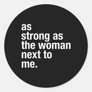 Feministische vrouwen die vrouwen opheffen Feminis Ronde Sticker