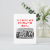 feministische vrouwen grap briefkaart (Staand voorkant)