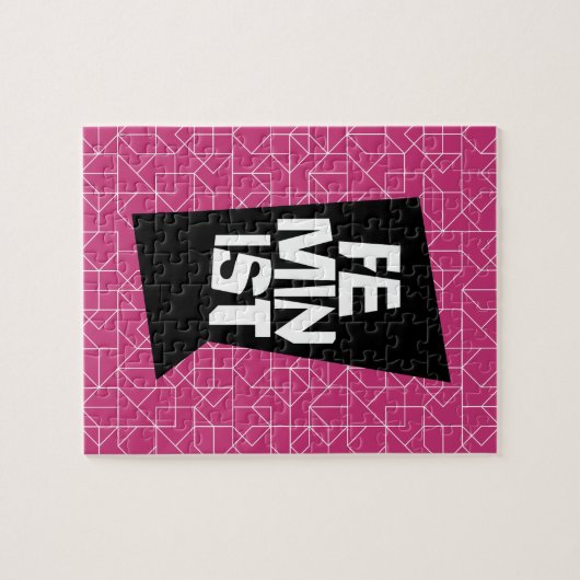 Feministische vrouwen vrouw meisje me te gelijk legpuzzel (Horizontaal)