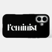 Feministische vrouwenrechten - minimalistisch zwar Case-Mate iPhone case (Achterkant (horizontaal))