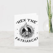 Feministische Wicca Heks Hex Het Patriarchaat Heks Kaart (Voorkant)