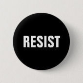 feministische zwarte en witte resten ronde button 5,7 cm (Voorkant)