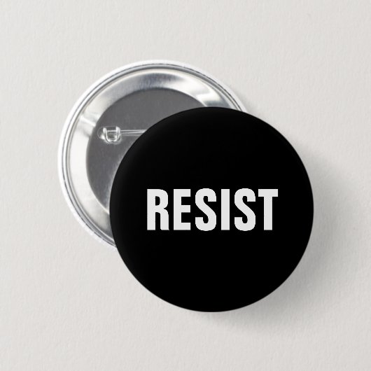 feministische zwarte en witte resten ronde button 5,7 cm (Voorkant /achterkant)