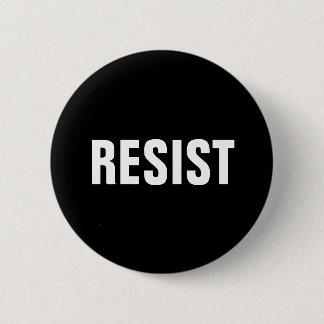 feministische zwarte en witte resten ronde button 5,7 cm