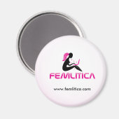 Femlitica koelkastmagneet magneet (Voorkant / Achterkant)