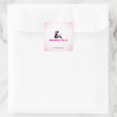 Femlitica vierkante sticker (Tas)