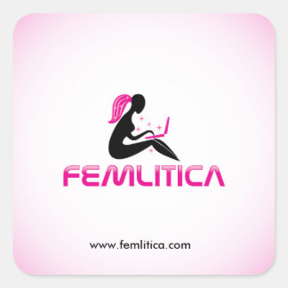 Femlitica vierkante sticker