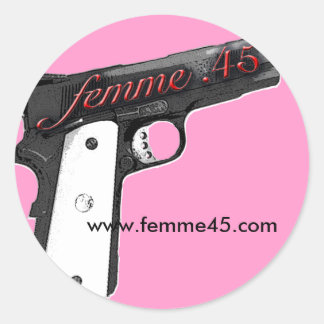 Femme .45 Promo Sticker Roze