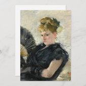 Femme À L’éventail | Berthe Morisot (Voorkant / Achterkant)