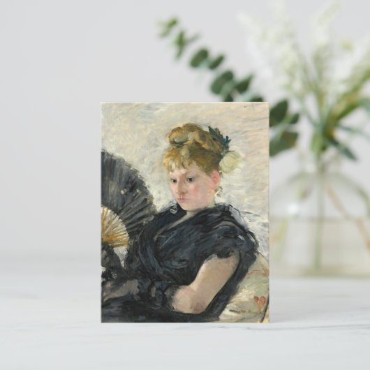 Femme À L’éventail | Berthe Morisot Briefkaart (Staand voorkant)