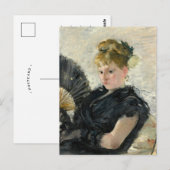 Femme À L’éventail | Berthe Morisot Briefkaart (Voorkant / Achterkant)
