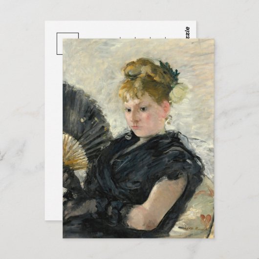 Femme À L’éventail | Berthe Morisot Briefkaart (Voorkant / Achterkant)