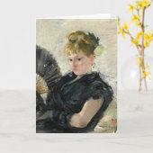 Femme À L’éventail | Berthe Morisot Kaart (Gele Bloem)