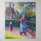 Femme à la brouette Camille Pissarro 1892 Poster (Voorkant)