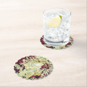 Femme à marguerite - Mucha daisy Textielrepro Kartonnen Onderzetters (Insitu)