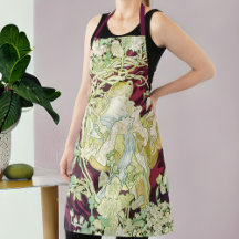 Femme à marguerite - Mucha daisy Textielrepro