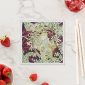 Femme à marguerite - Mucha daisy Textielrepro Servet (Insitu)