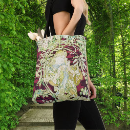 Femme à marguerite - Mucha daisy Textielrepro Tote Bag