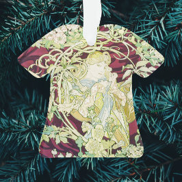 Femme à marguerite - Mucha textielpaneelrepro Ornament