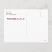 Femme à marguerite - Mucha-textielrepro kerst Feestdagenkaart (Achterkant)