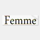 Femme Bumpersticker (Voorkant)