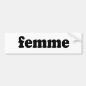 FEMME BUMPERSTICKER (Voorkant)