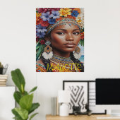 FEMME DE MAYOTTE POSTER (Thuiskantoor)