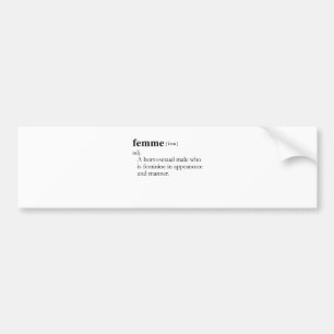FEMME (definitie) Bumpersticker