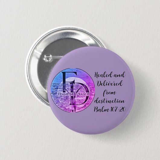 Femme Delivrance Button (Voorkant /achterkant)