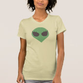 Femme Eyelashed Alien Head T-shirt (Voorkant)