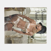 Femme Fatale 1920 - Roken en Pistolen Fleece Deken (Voorkant (Horizontaal))