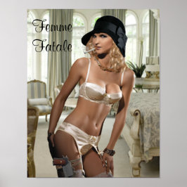 Femme Fatale 1920 - Roken en Pistolen Poster