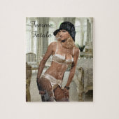 Femme Fatale Diva uit 1920 - Roken en Pistolen Legpuzzel (Verticaal)