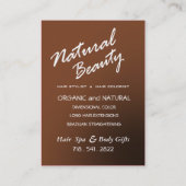 Femme Fatale Hair Stylist Colorist - karamel Visitekaartje (Achterkant)