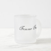 Femme Fatale Matglas Koffiemok (Voorkant rechts)
