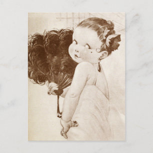 Femme Fatale met Egyptische vetmeester Briefkaart