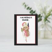 Femme Fatale Murder Mystery Invitation Briefkaart (Staand voorkant)