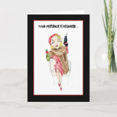 Femme Fatale Murder Mystery Invitation Kaart (Voorkant)