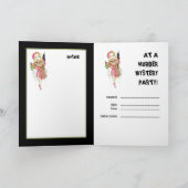 Femme Fatale Murder Mystery Invitation Kaart (Binnen)