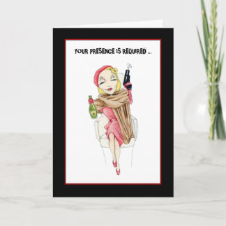 Femme Fatale Murder Mystery Invitation Kaart