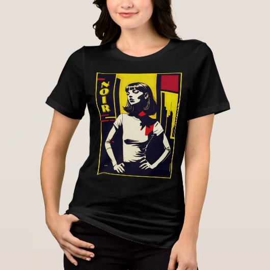 Femme Fatale Noir Tri-Blend Shirt (Voorkant)