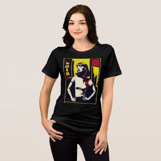 Femme Fatale Noir Tri-Blend Shirt (Voorkant volledig)