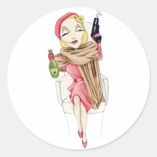 Femme Fatale Sticker (Voorkant)