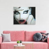 'Femme Fatale' Uitgerekte canvas Print (Insitu (Woonkamer))