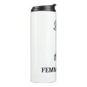 Femme Fatale Vrouw Golfer Thermische Tumbler Thermosbeker (Gedraaid links)