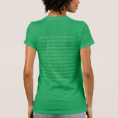 FEMME FATALE VROUW OF MALE GROEN!!!! T-SHIRT (Achterkant)