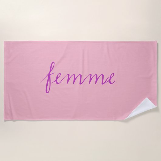 Femme Honeymoon Strandhanddoek Strandlaken (Voorkant)
